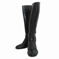 NEO RHYTHM ネオリズム サイドジップ レザーロングブーツ シューズ 3552-4 サイズ22.5cm レディース 日本製 【中古】