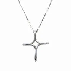 美品 Tiffany & Co. ティファニー Open Cross Infinity オープンクロスインフィニティ ネックレス シルバー925 レディース 【中古】