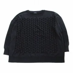 Paul Smith BLACK ポールスミスブラック ジャガード ニット セーター プルオーバートップス 長袖 KRPMCM0206 XL レディース 【中古】