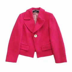 TRICOT COMMEdesGARCONS トリココムデギャルソン TJ080200 95AW ヴィンテージ ウール コートピンク レディース 【中古】