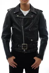 ショット／Schott ダブルライダース ジャケット JKT アウター メンズ 男性 男性用 レザー 革 本革 ブラック 黒  618 DOUBLE RIDERS STEER HIDE 中綿 定番