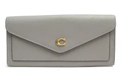 コーチ／COACH 長財布 財布 ウォレット レディース 女性 女性用 レザー 革 本革 グレー 灰色  C2326 Wyn Soft Wallet ウィン ソフト ウォレット フラップ式 小銭入れあり