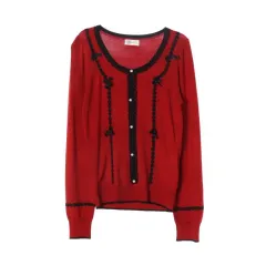 EDDIE BAUER (MEN - XL) ポリレーヨン ストライプ 長袖 Tシャツ