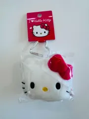 正規品 Sanrio HELLO KITTY(ハローキティ) フェイス マスコット ぬいぐるみ キーホルダー レッド ぬいぐるみ キーホルダー 日本正規品