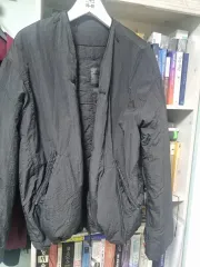 4) 24fw POLYTERU キルトカーディガン destroyed black