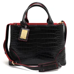 ココセリュックス ゴールド／COCOCELUX GOLD バッグ ハンドバッグ 鞄 トートバッグ レディース 女性 女性用 レザー 革 本革 ブラック 黒  206DA0106 2WAY ショルダーバッグ クロコ型押し