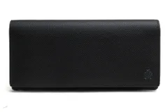 ダンヒル／Dunhill 長財布 財布 ウォレット メンズ 男性 男性用 レザー 革 本革 ブラック 黒  L2BCG1A CADOGAN カドガン 小銭入れあり 二つ折り