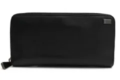 ダンヒル／Dunhill 長財布 財布 ウォレット メンズ 男性 男性用 レザー 革 本革 ブラック 黒  L2B018A SIDECAR サイドカー 小銭入れあり ラウンドジップ ラウンドファスナー