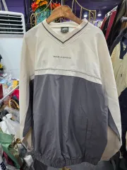 PARADISO Vネック ウィンドブレーカー プルオーバー(L)