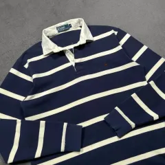 ポロラルフローレン ストライプ ラグビーシャツ