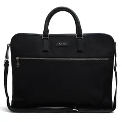 ポールスミス／Paul Smith バッグ ブリーフケース ビジネスバッグ 鞄 ビジネス メンズ 男性 男性用 ナイロン レザー 革 本革 ブラック 黒  PSN671 PIN STRIPE NYLON ピンストライプナイロン３ ストライプ 2WAY ショルダ