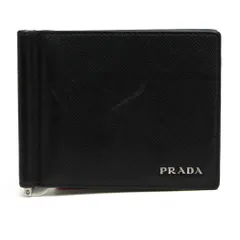 プラダ／PRADA 財布 ウォレット メンズ 男性 男性用 レザー 革 本革 ブラック 黒  2MN077 SAFFIANO BICOLO マネークリップ 二つ折り