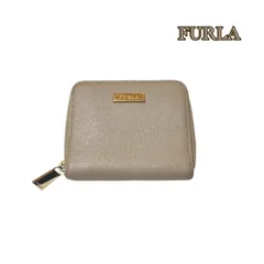 【FURLA】フルラ ラウンドファスナー 二つ折り ミニ財布 サフィアーノ
