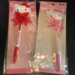 ハローキティ リー リボン ぬいぐるみ ボールペン (レッド/ピンク) キティボールペン