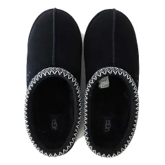 アグ UGG タスマン Tasman ムートン サンダル サボ スリッポン 本革 ムートンレザー US 8 黒 ブラック 26.0cm くつ 靴 シューズ 美品