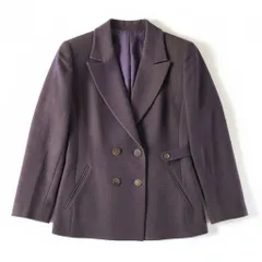 ニナリッチ NINA RICCI ジャケット ダブルボタン ウール100％ 肩パッド 紫系 9サイズ 980751のサムネイル