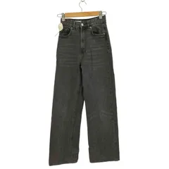 ザラ ZARA ストレートブラックデニムパンツ レディース  32