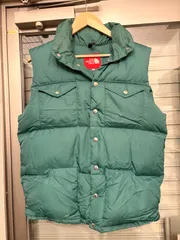 THE NORTH FACE ノースフェイス ダウンベスト 赤タグ Mサイズ グリーン系