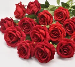 【在庫処分】花束 枯れない花 フランネル素材 薔薇 インテリア アートフラワー ローズ花束 母の日 結婚式 12本セット バレンタイン 誕生日 バラ お祝い プレゼント 造花 装飾