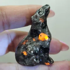 ユーパライト✨オオカミ✨カービング✨