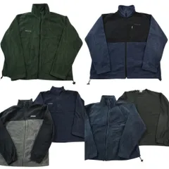 古着卸 まとめ売り コロンビア columbia フリース 6枚セット (メンズ XL ) プルオーバー スタンドカラー フルジップ 中古 古着 ND2666