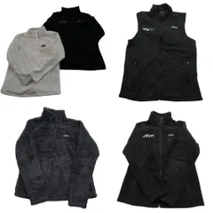 古着卸 まとめ売り パタゴニア フリース MIX 5枚セット (レディース M /L ) ハーフジップ スタンドカラー ベスト 中古 古着 ND2784