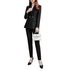 【新品】 [ByFshow] レディーススーツ パンツスーツ スーツ レディース ジャケット フォーマル 上下 セットアップ 洗える 通勤 入学式 入園式 卒業式 0