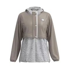 [ピン アパレル] レディース 撥水 フルジップブルゾン (FLEX-IELD:防風性・ストレッチ性) / ゴルフ アウター / 622-4220800 040_ベージュ M