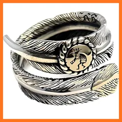 【新品】 [goodvibrations] ココペリ イーグルフェザー フェザー 鷹の羽 シルバー９２５ リング 指輪 グッドバイブレーション 1