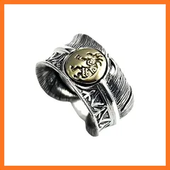 【新品】 good vibrations グッドバイブレーション リング 指輪 ココペリ フェザー 鷹の羽 1