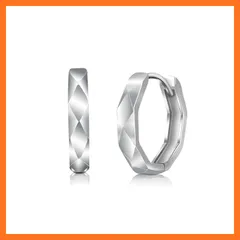 【新品】 Free bird フープピアス レディース メンズ ピアス リング 金属アレルギー対応 ファーストピアス シルバー ダイヤカット シンプル 通勤 記念日 クリスマスプレゼント 女性 1