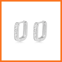 【新品】 Free bird フープピアス レディース 人気 シルバー925 金属アレルギー対応 レディース つけっぱなし シルバー ピアス リング 5Aジルコニア 大人 品質 シンプル 方形 通勤 クリスマス ピアス クリスマスプレゼント 女性 1