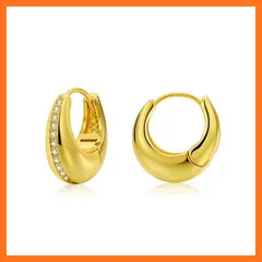 【新品】 Free bird 大ぶり フープピアス レディース リング ピアス 金属アレルギー対応 ピアス レディース ゴールド 大きめ おしゃれ 誕生日クリスマスプレゼント 女性 プレゼント 1