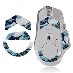 新品 IMMOENUC マウスソール G502 X Plus & G502 X Lightspeed ワイヤレスマウス用ガラスマット マウス高耐久 低摩擦 (ホワイトカラー)