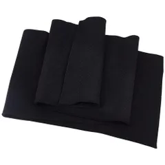 新品 BENECREAT 1m リブニット 袖口用リブ生地 幅約200~210mm ポリエステル弾性リブ生地 野球ユニフォーム ウエストバンド ネックライン 無地 布 袖口 DIY ブラック