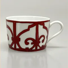HERMES(エルメス) マグカップ新品同様  ガダルキヴィール レッド×アイボリー