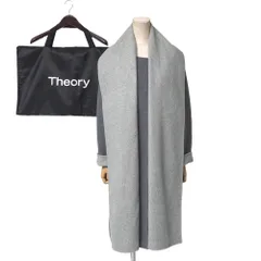 ■美品■theory セオリー Wool Divide Scarf Coat コート サイズP スカーフコート ロングコート ダブルフェイス ブランド古着【中古】20251231/RA7022