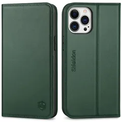 新品 SHIELDON iPhone13 Pro Max 対応 ケース 手帳型 本革レザー 耐衝撃 全面保護 [RFIDブロッキング] TPU素材 カード収納 財布型 横置きスタンド機能 ママグネット式 あいふぉん13プロマクス 対応スマホケース 5G 202