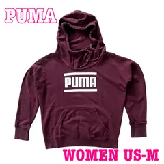 PUMA プーマ ロゴプリント プルオーバー カウルネック スウェット パーカー USインポートM