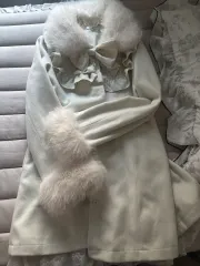 ウールモエニャ マイクロシマ コラボ コート リリーメリー