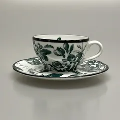 GUCCI(グッチ) カップ&ソーサー新品同様  - 白×グリーン リチャード ジノリ