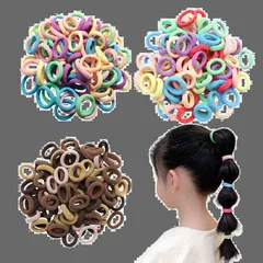 赤ちゃん ベビー 痛くない 絡まない 女の子 ヘアゴム ヘアゴム 跡がつかない 髪ゴム 輪ゴム カラフル 小さめ 髪留め おしゃれ ヘアアクセサリー 可愛い ヘアアレンジ 大容量 幼稚園 保育園 300本セット ギフト キッズ (マルチカラー 子供 C)