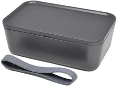 新品 逸品社(Ippinsha) 弁当箱 600ml クールグレー 310 (サンイチマル) 1段ランチBOX