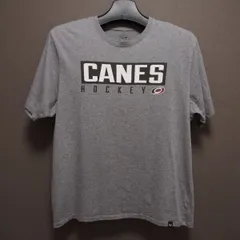 T007 CANE HOCKEY NFL 47 Tシャツ 古着 2XLサイズ グレー Carolina Hurricanes カロライナ・ハリケーンズ アメリカ 輸入 アイスホッケー