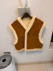 バスケット リバーシブル ムートンベスト