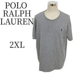 ★美品 POLO RALPH LAUREN ポロ ラルフ ローレン グレー Tシャツ 2XL(3L) PSP22-25