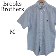 ★美品 Brooks Brothers ブルックスブラザーズ 青系 シャツ M PSP22-36