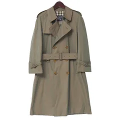 ■美品■Burberrys バーバリーズ ヴィンテージ トレンチコート サイズ46 90’S 裏地 ： チェック ベルテッド ダブル ロングコート ブランド古着【中古】20251111/RA6582