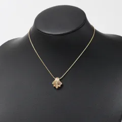 ■美品■Christian Dior クリスチャンディオール ネックレス CDロゴ シェルモチーフ ラインストーン ペンダント ブランド古着【中古】20251128/RA6664
