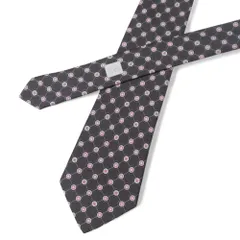 ■美品■CHANEL シャネル ネクタイ CC ココマーク ドット 総柄 シルクタイ ブランド古着【中古】20251014/RA6278